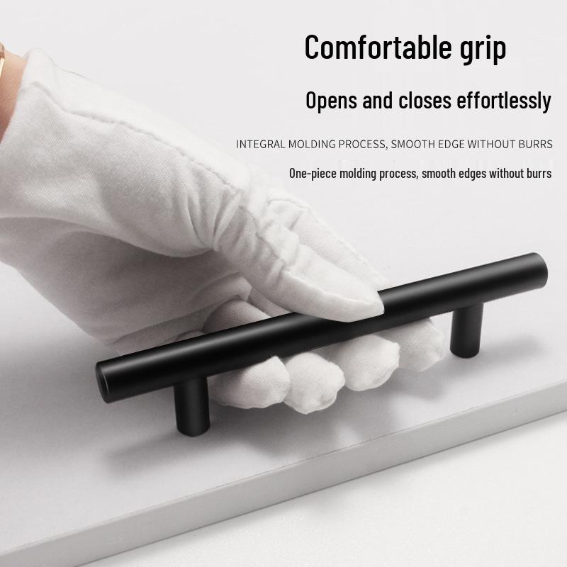 Скандинавская минималистичная Т-образная ручка для шкафа из нержавеющей стали