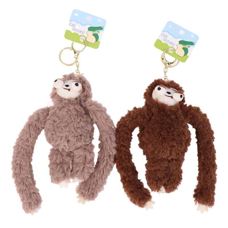 Креативная плюшевая игрушка в виде ленивца из мультфильма, кукла-обезьянка, брелок, милая школьная сумка, подвеска, держатель для ключей от машины, подарки для пары