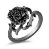 Trend Rose Ring Female, Dark Goth Style Flower Thorn Ring, Sweet And Cool Personality Internet Celebrity Style
