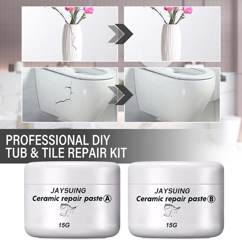 Ceramic Repair Paste Tub Tile And Shower Porcelain Repair Kit For Crack Chip