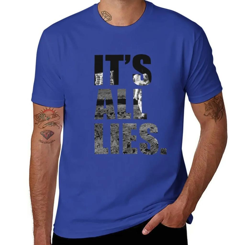 IT'S ALL LIES T-Shirt boys whites customs design your own men t shirt