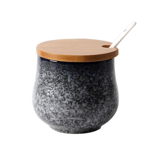 Japanese Style Oil Pot Spice Jar Kitchen Storage Container Ceramic Chili Box Salt Sugar Jar Kitchen Utensils Home Decoration New