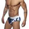 Men's Fashion Floral Printed Swimming Briefs Low Waist Plus Size Summer Beach Wear FREESTYLE UP-LIFT