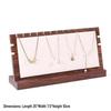 Walnut Jewelry Display Stand Set: Ring Tray & Necklace Mannequin