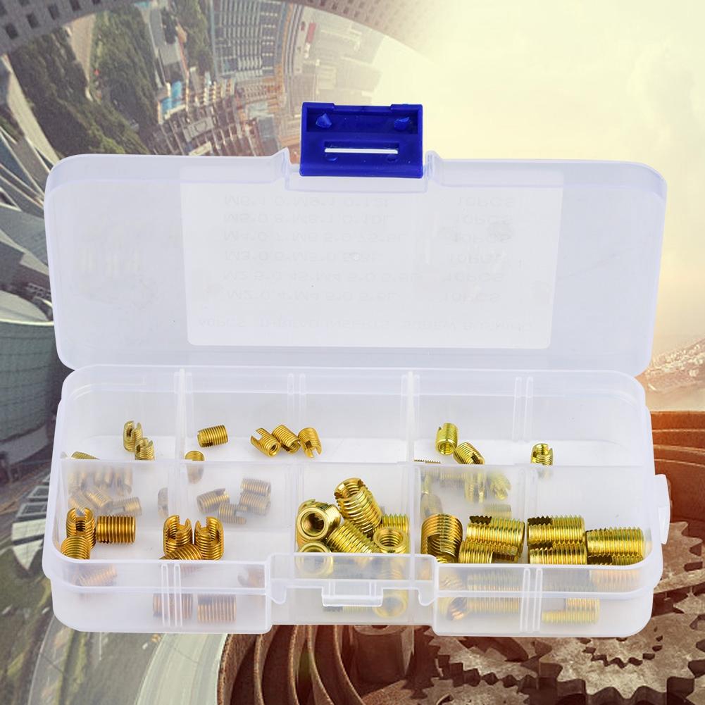 60 шт. 302 Тип углеродистой стали Саморезы Резьбовые Вставки Аксессуары