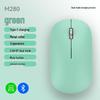 OLOEY Тонкая беспроводная Bluetooth-мышь с двойным режимом, перезаряжаемая