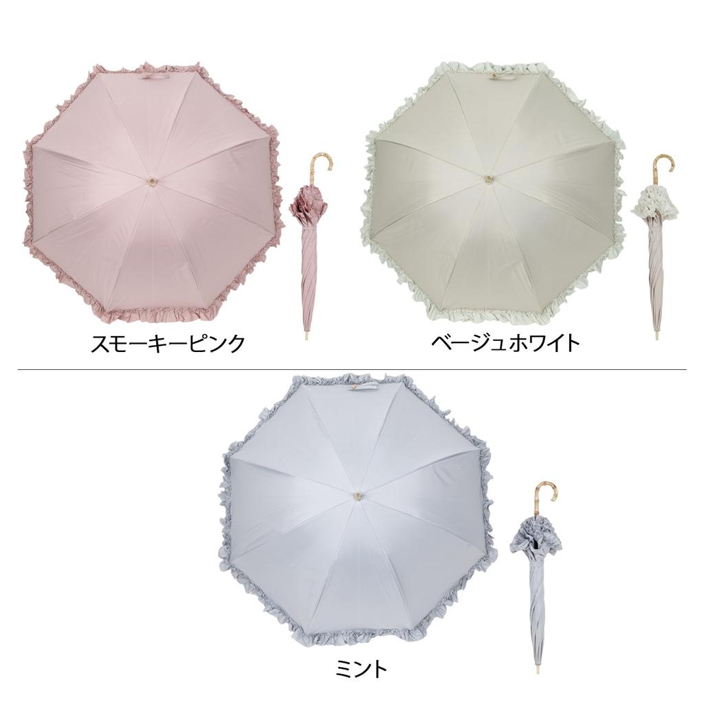 Kamio Japan SWEETIE FACTORY PT Полный Блэкаут Глубокий Длинный Зонт OW 204589 55/Оборка - Женский