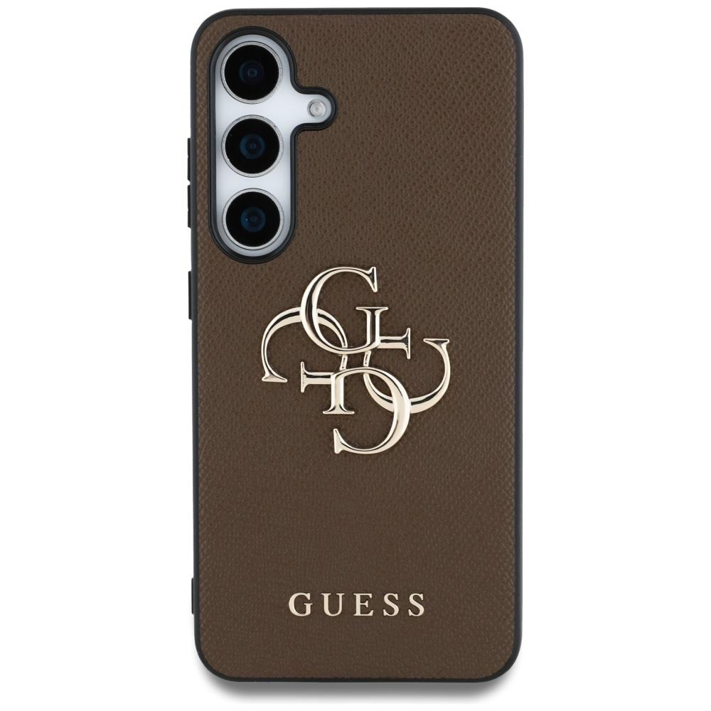 Etui do Samsung Galaxy S25 Plus Guess Grained 4G Classic Brązowe