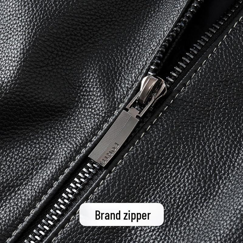 Мужская куртка из коровьей кожи высшего слоя с шелковой подкладкой