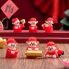 7 шт./компл. год удачи украшения мультфильм мини бог богатства статуэтки микро ландшафт украшения настольное украшение