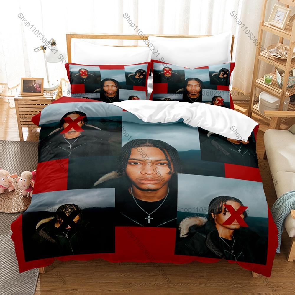 UK Drill Rap Style Duvet Cover + 2 Pillowcases, Nemzzz Printed Bedding Set Soft Material Bedroom Ornament & Holiday Gift