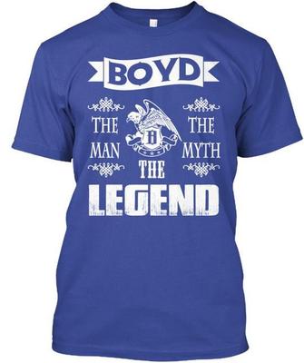 Футболка Boyd The Man- Myth Legend Сделано в США Размеры от S до 5XL