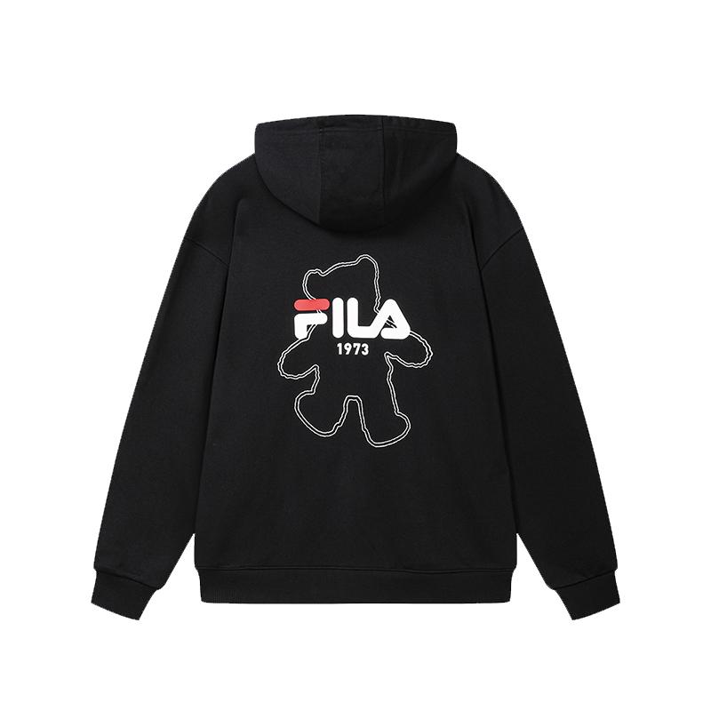FILA ORIGINALE Sweatshirts Unisex Jet Black-BK Hooded
