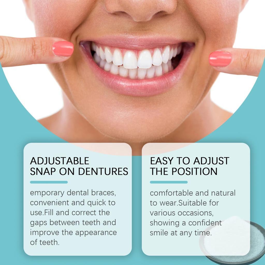 Идеально подходящие виниры для зубов Отбеливающие накладные зубы Силиконовый набор Удобные виниры для улыбки Ремонт отсутствующих Модифицированных зубов Комплект зубных протезов