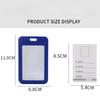 1 шт. Simplicity Worker ID Card Holder Fashion Solid Color Employee ID Card Cover Case Transparent Kpop Photocard Protector