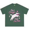 Im Cringe But Im Free Funny Cat Meme Print TShirt Unisex Unisex Aesthetic Trend Tshirt Summer Loose Casual Cotton Tshirts Tops