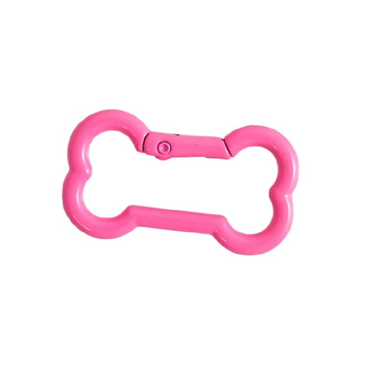 Брелок-брелок из цинкового сплава в форме кости Декорация Пружинный замок Доступен в 6 игривых цветовых вариантах