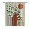 Nordic Wind Abstract Art Boho Shower Curtain Waterproof Polyester Bath Curtain Morandi Color Block Curtains For Bathroom Decor