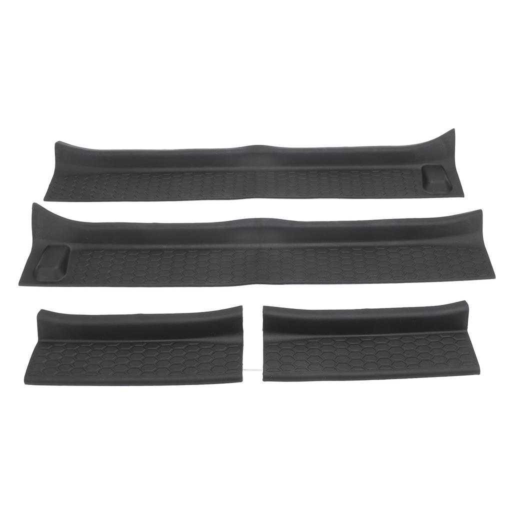 4 шт. автомобильная защита порога передняя задняя защитная противоскользящая текстурированная поверхность порог двери крышка ступеньки для