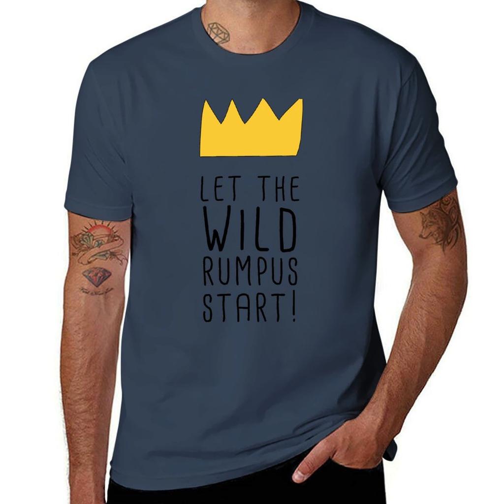Let The Wild Rumpus Start Baby Onesie Tshirt Basic Casual Wear Short Sleeve Top