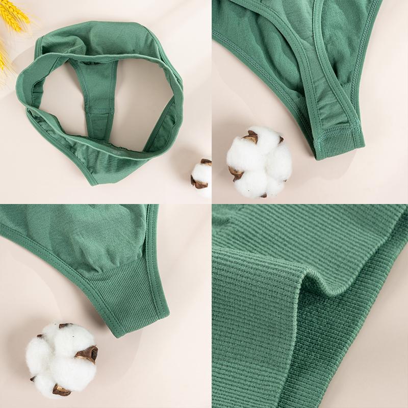 Женские бесшовные майки, топы, трусики, комплект женского хлопкового стрингов, нижнее белье, беспроводной бюстгальтер, мягкий укороченный топ, трусы с низкой посадкой, комплекты из 2 предметов