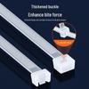 Shanze Large Cable Tie, 200 Pcs, 3.6x200mm, White Nylon, Self-Locking For Cable Management