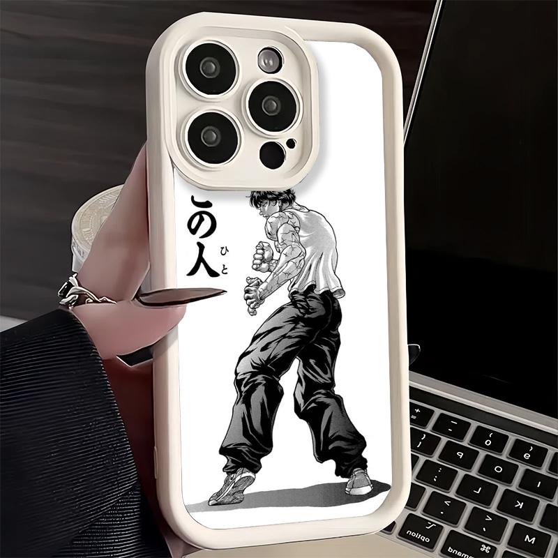 Чехол для телефона iPhone 17 Air 16E 15 16 Pro Max Аниме-чехол Baki the Grappler 14 Plus 13 12 Mini Мягкий силиконовый чехол Fundas