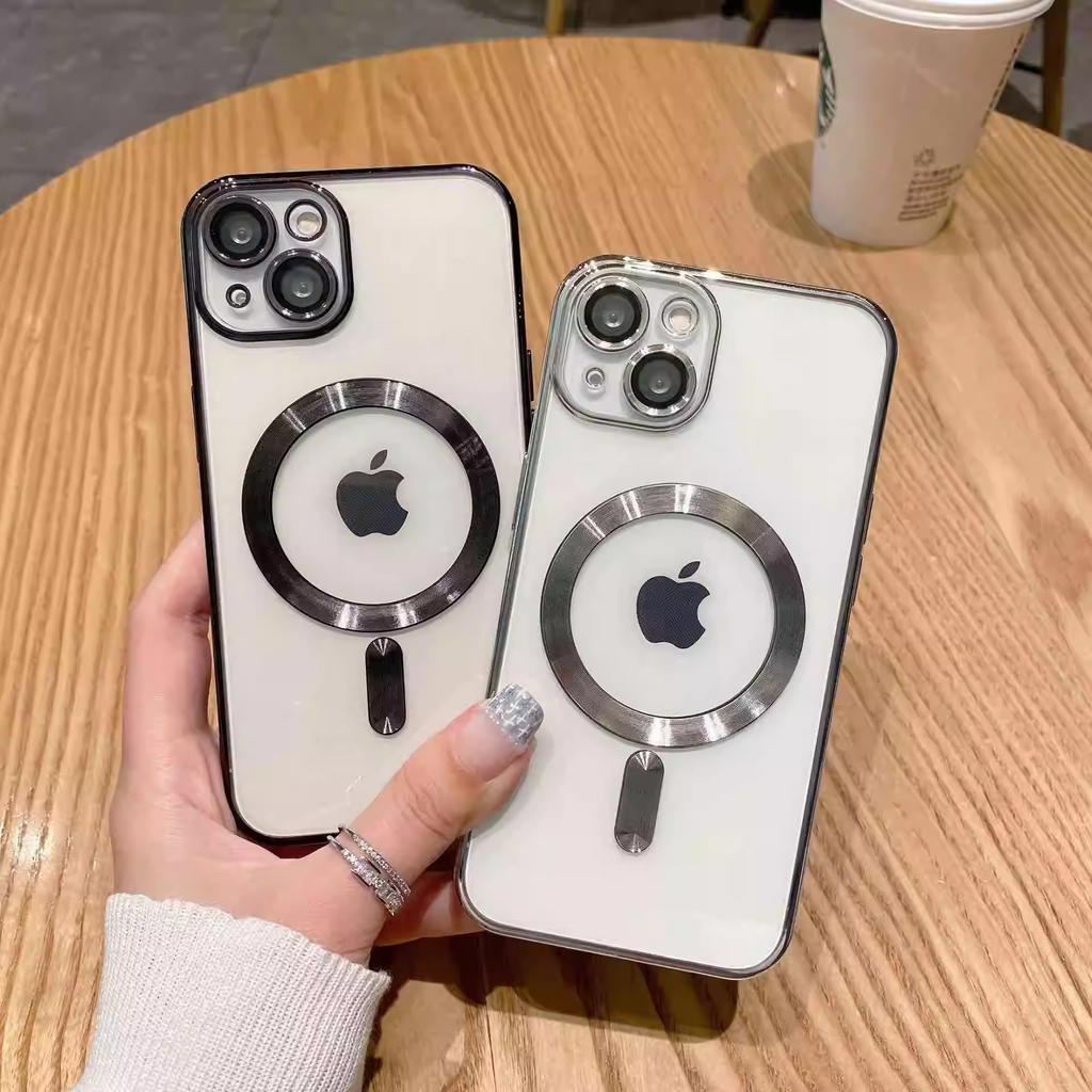 Применимо к iPhone 11 Pro Max гальванизированный чехол для мобильного телефона с магнитным рисунком в виде CD, Apple 11 прозрачный всесторонний защитный чехол из ТПУ