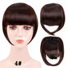 Fringe Bangs Synthetic Hair Extensions Clip In Bangs 6 Inch Short Straight Hairpiece Front Neat Bang Two Side Blonde