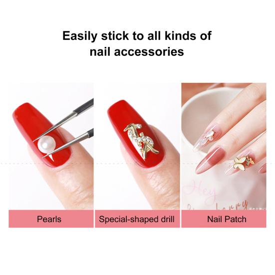 7 г клей для ногтей быстросохнущий, хорошая яркость, мягкая прозрачная высокая твердость, липкий клей для драгоценных камней для женщин