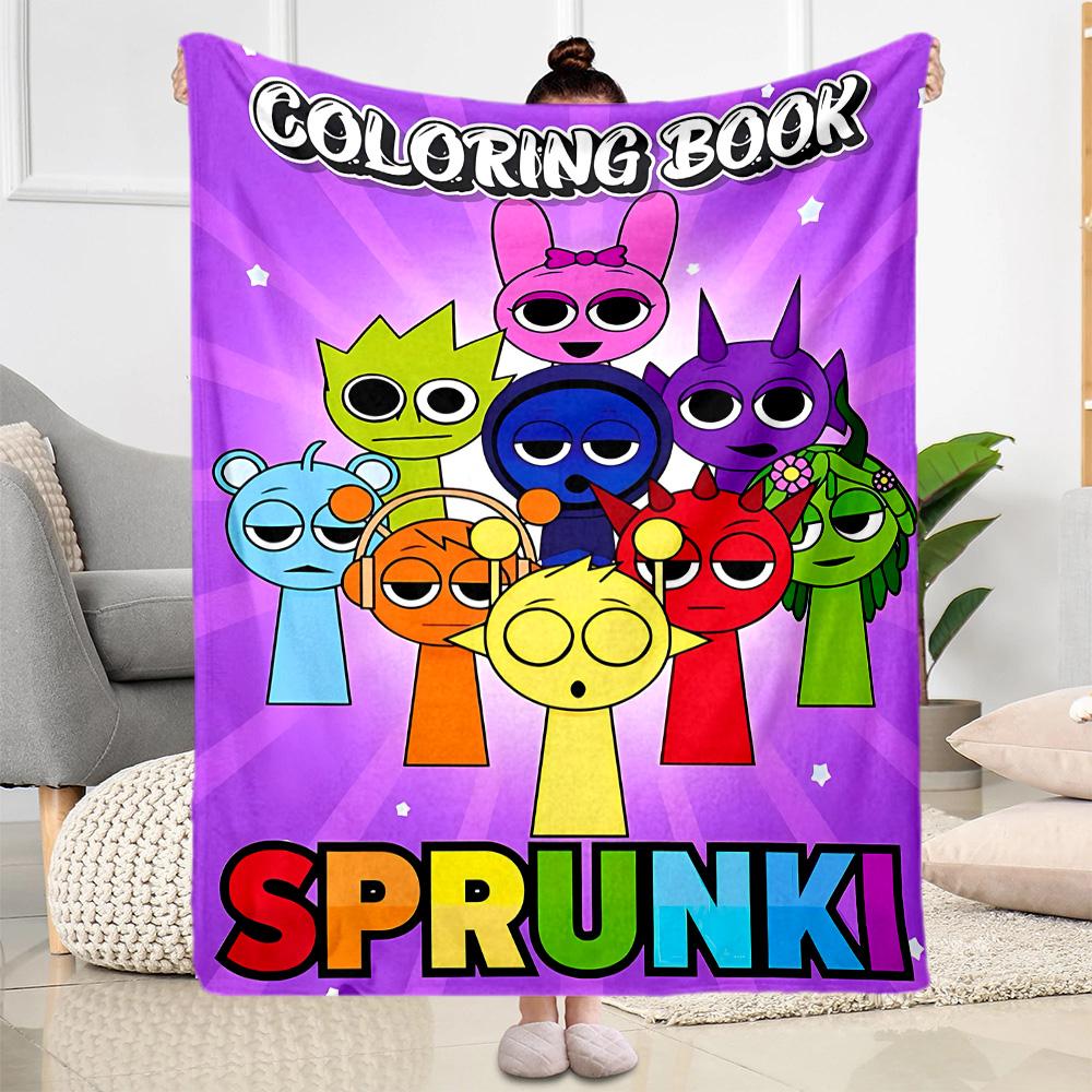 Rainbow Friends Adventure Blanket Comfortable Great for Bedding Sofa Seaside All-Season Use Stylish Decor Gift for Travel Home Birthdays