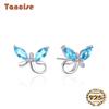 Tancise 925 Sterling Silver Zircon Earrings Drop Earrings For Women Wedding Party Gifts