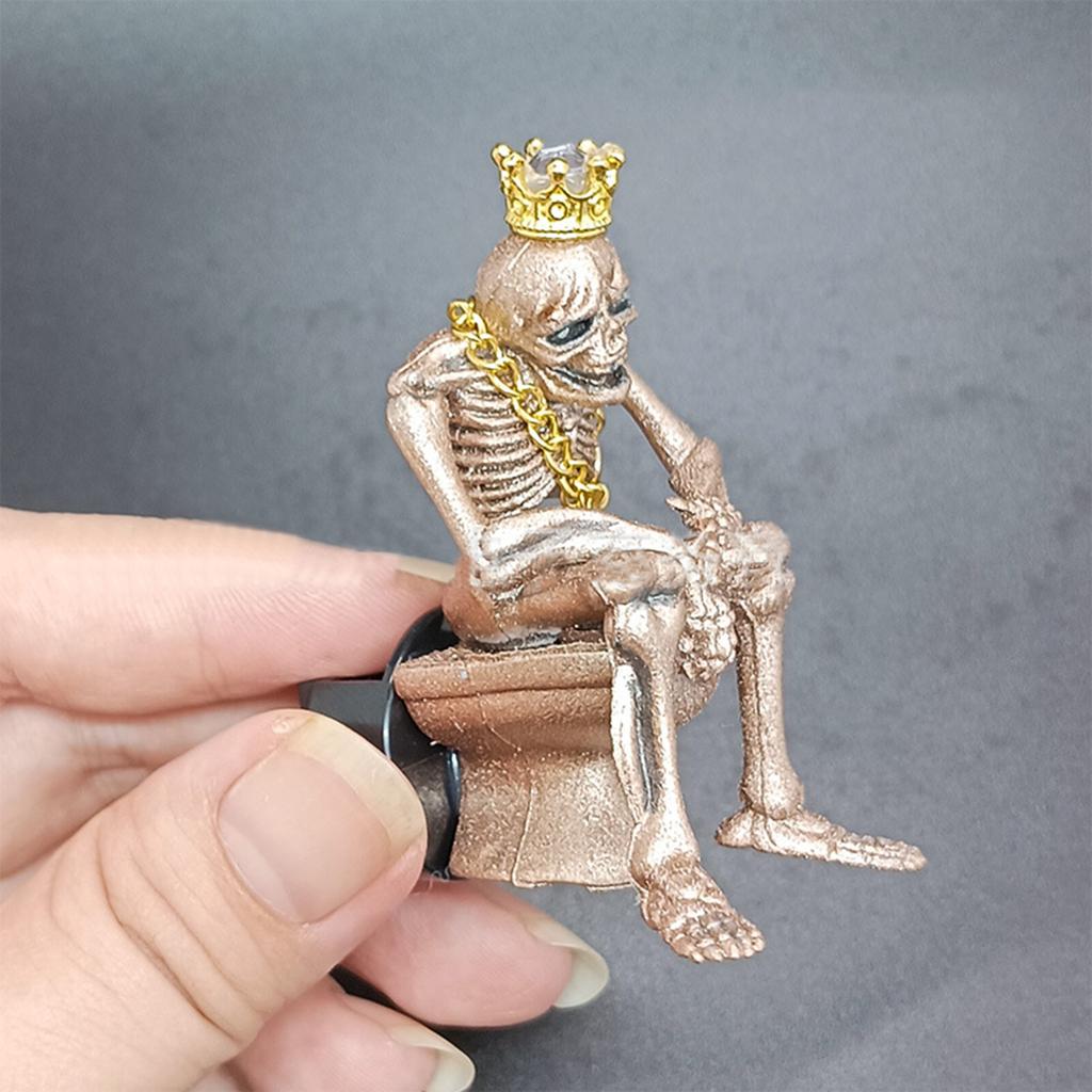 Освежитель воздуха в автомобильном дефлекторе с черепом в форме орнамента Диффузор эфирных масел Свежий воздух в дефлекторе Ароматерапия Автомобильные аксессуары