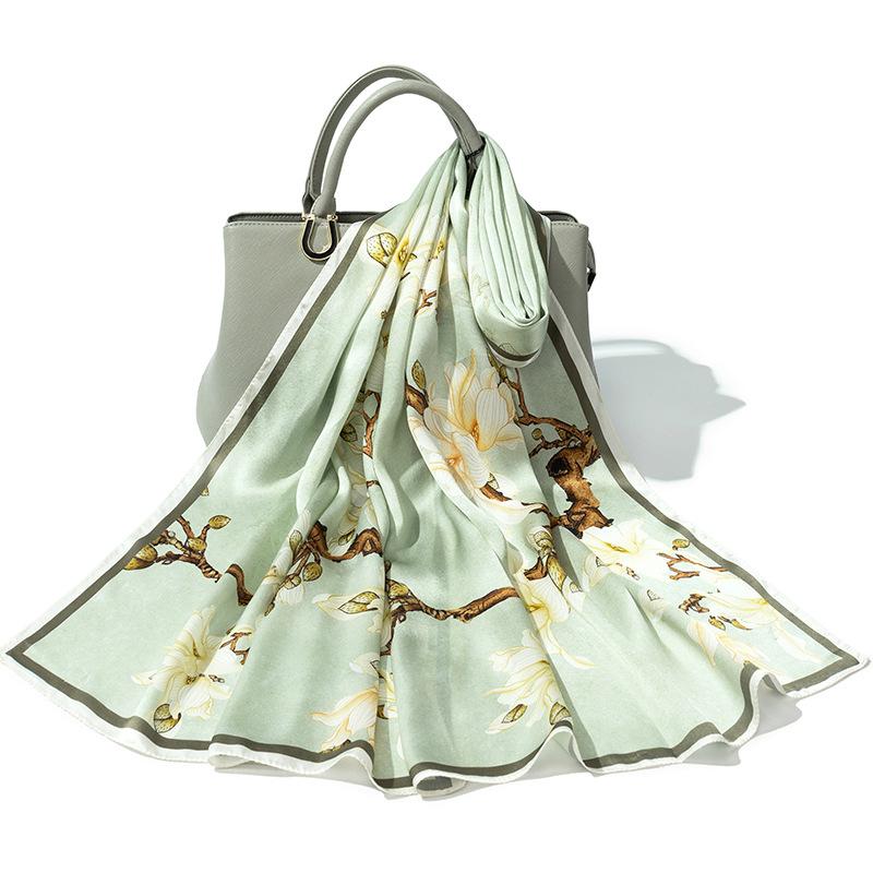 Shanghai Story Silk Scarf Girl Summer Thin Mulberry Silk Scarf Shawl Gift To Elderly Mother