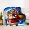 Christmas 252 Blanket Durable Comfort Great for Office Chair Bed Four Seasons Universal Warmthful Decor Ideal Gift for Friends Family Couples Picnic