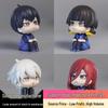 Blue Lock Q Version Figures: Yoichi Isagi, Meguru Bachira, Seishiro Nagi, Hyoma Chigiri - Doll PC Case Ornament