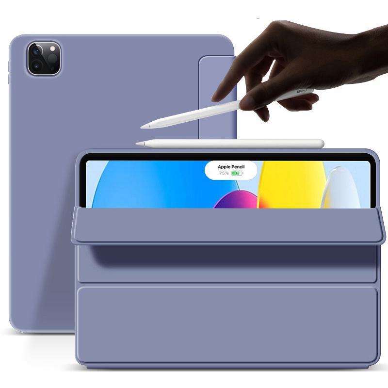 For New iPad 10 2022 10th Generation Soft Back Shell Protective Smart Cover Case For iPad Pro 12.9 11 Inch 2022 2021 2020 2018/ iPad 5th 6th 7th 9th