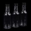 6 шт. 50 мл мини прозрачные ПЭТ многоразовые бутылки вина маленькие бутылки для вечеринок свадьбы бутылки для ликера с герметичной винтовой крышкой