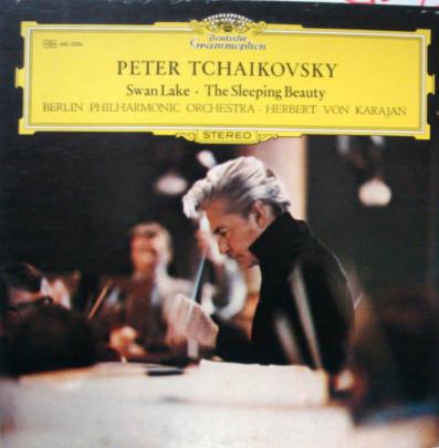 LP Record HERBERT VON KARAJAN BERLINER PHILH Tchaikovsky Swan Lake. Sleeping Be MG2334 DEUTSCHE GRAMMO Japan Obi Classical Used