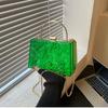 Clear Acrylic Shoulder Chain Crossbody Bag for Women Cross Body Light Korean Popular Luxury Designer Night Trendy
