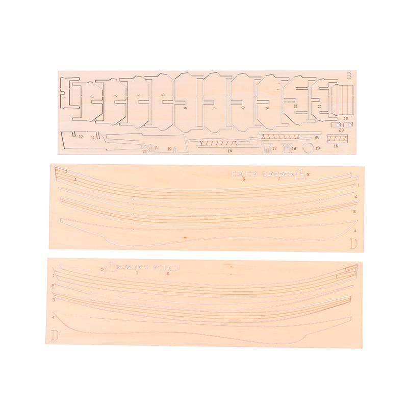 Scale 1:80 Classic Antique Ship Model Diy Wooden Sailing Boats Model Kits Puzzle Assembly