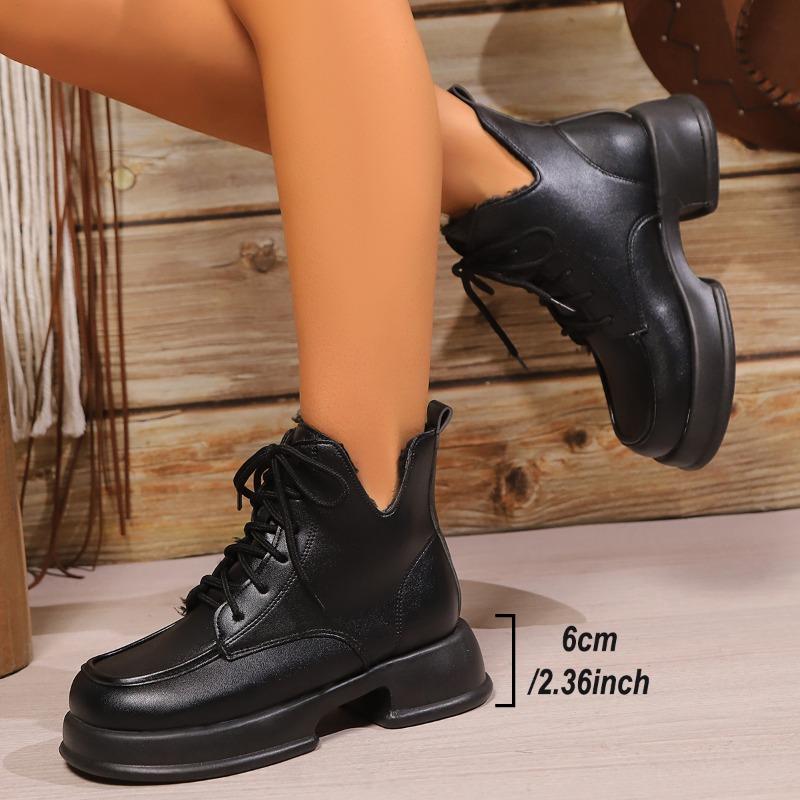 AJGS женские зимние сапоги зимние толстые подошвы женские плюшевые круглые носки квадратный каблук высококачественные кожаные рыцарские сапоги женские теплые меховые