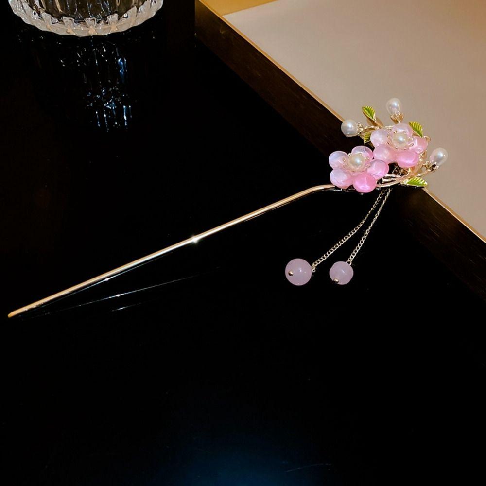 Tool Flower Tassel Chinese Style Headwear Ancient Style Hairpin Hanfu Hair Sticks Metal Hairpin