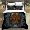 Medieval Dark Retro Digital Print Polyester Bedding Sets Boys Bed Linen Set For Teens, Queen Bedding set Bed Comforter Set