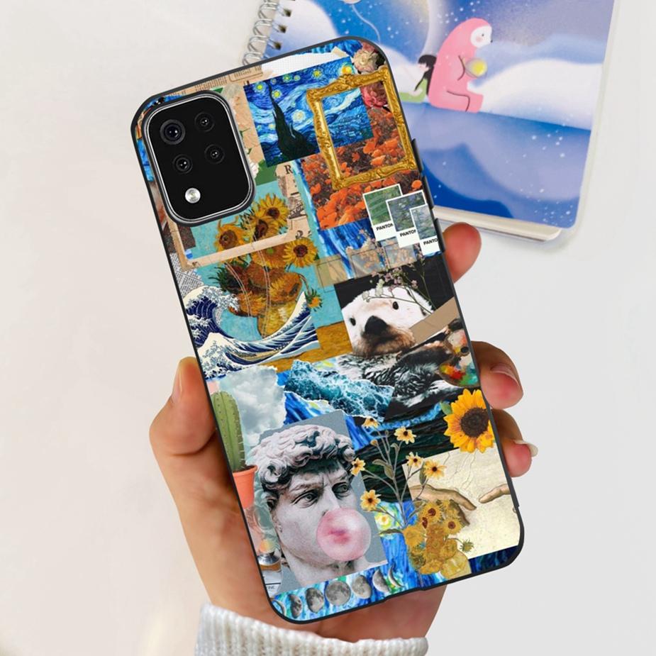Чехол для LG K42 LM-K420 LMK420H Милый Модный Расписной Чехол Мягкий Силиконовый Чехол для Телефона Для LG K42 K 42 LGK42 Задняя Крышка 6.6'' Coque