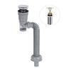 Bathroom Sink Drain Kit with Flexible Expandable P-Trap Leak-Proof Odor Prevention Easy Installation