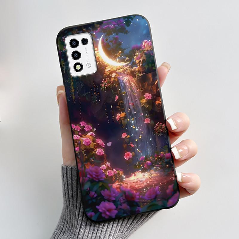 For ZTE Libero 5G III,  A202ZT Soft Silicone Black Case For ZTE Libero 5G II, A103ZT Popular Pattern Panda Shockproof Shell