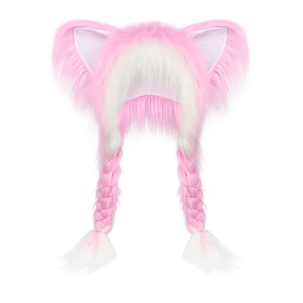 Plush fursuit niche two-dimensional cat ears and animal ears anime subculture unisex fried hair y2k headgear hat