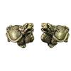 Счастливая статуэтка животного Настольное украшение Декор Ретро Латунь Мифическое существо Голова дракона Тело черепахи Фигурки Миниатюры Тяжелая медь