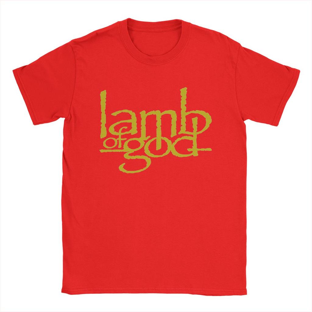 Винтажные футболки Lamb Of God Golden для мужчин, хлопковая футболка с круглым вырезом, футболки с коротким рукавом, идея для подарка, одежда